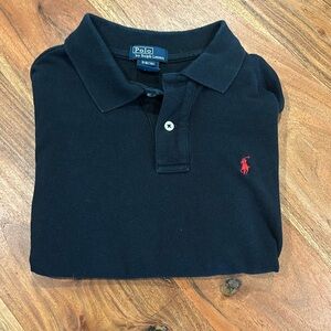 Boys Polo black long sleeve